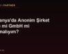 Almanya'da Anonim Şirket (AG) mi GmbH mi Kurmalıyım?