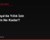 Almanya'da Yıllık İzin Hakkım Ne Kadar?