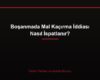 Boşanmada Mal Kaçırma İddiası Nasıl İspatlanır?
