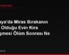 Almanya'da Miras Bırakanın Kiracı Olduğu Evin Kira Sözleşmesi Ölüm Sonrası Ne Olur?