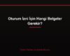 Oturum İzni İçin Hangi Belgeler Gerekir?