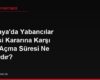 Almanya'da Yabancılar Dairesi Kararına Karşı Dava Açma Süresi Ne Kadardır?