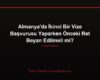 Almanya'da İkinci Bir Vize Başvurusu Yaparken Önceki Ret Beyan Edilmeli mi?