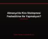 Almanya'da Kira Sözleşmesi Feshedilirse Ne Yapmalıyım?