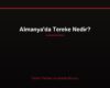 Almanya'da Tereke Nedir?