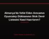 Almanya'da Vefat Eden Amcamın Oyuncakçı Dükkanının Stok Devir Listesini Nasıl Hazırlarım?
