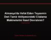 Almanya'da Vefat Eden Teyzemin Deri Tamir Atölyesindeki Cilalama Makinelerini Nasıl Devralırım?