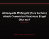 Almanya'da Wohngeld (Kira Yardımı) Almak Oturum İzni Uzatmaya Engel Olur mu?