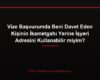 Vize Başvurumda Beni Davet Eden Kişinin İkametgahı Yerine İşyeri Adresini Kullanabilir miyim?