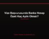 Vize Başvurusunda Banka Hesap Özeti Kaç Aylık Olmalı?