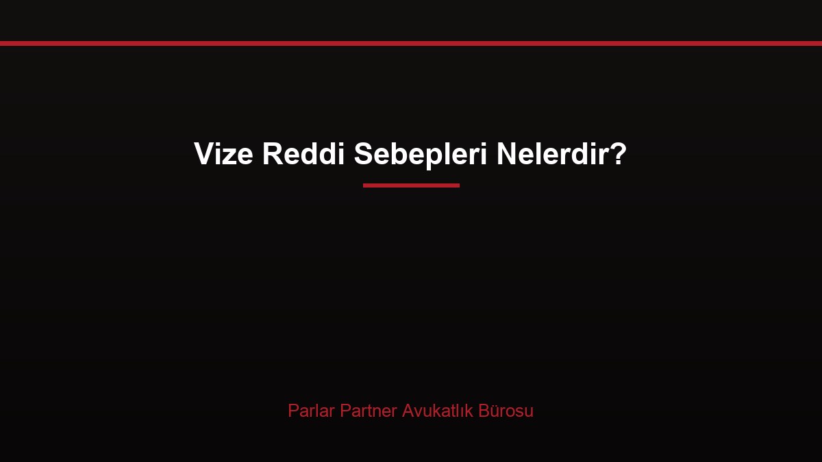 Vize Reddi Sebepleri Nelerdir?