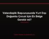 Vatandaşlık Başvurusunda Yurt Dışı Doğumlu Çocuk İçin Ek Belge Gerekir mi?